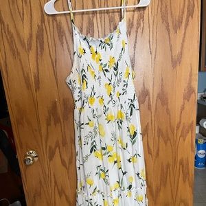 Lemon, Mid Length Sun Dress